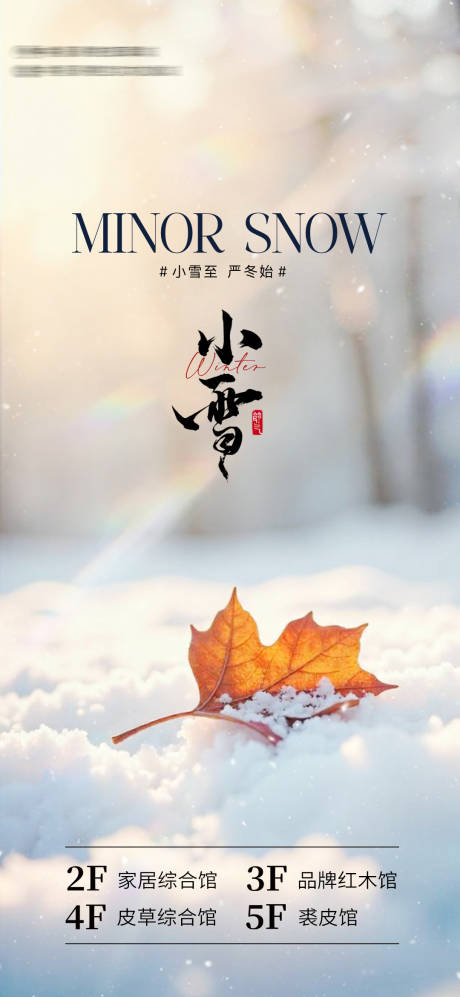 源文件下载【享设计】搜索编号：37540027388149869【小雪海报】