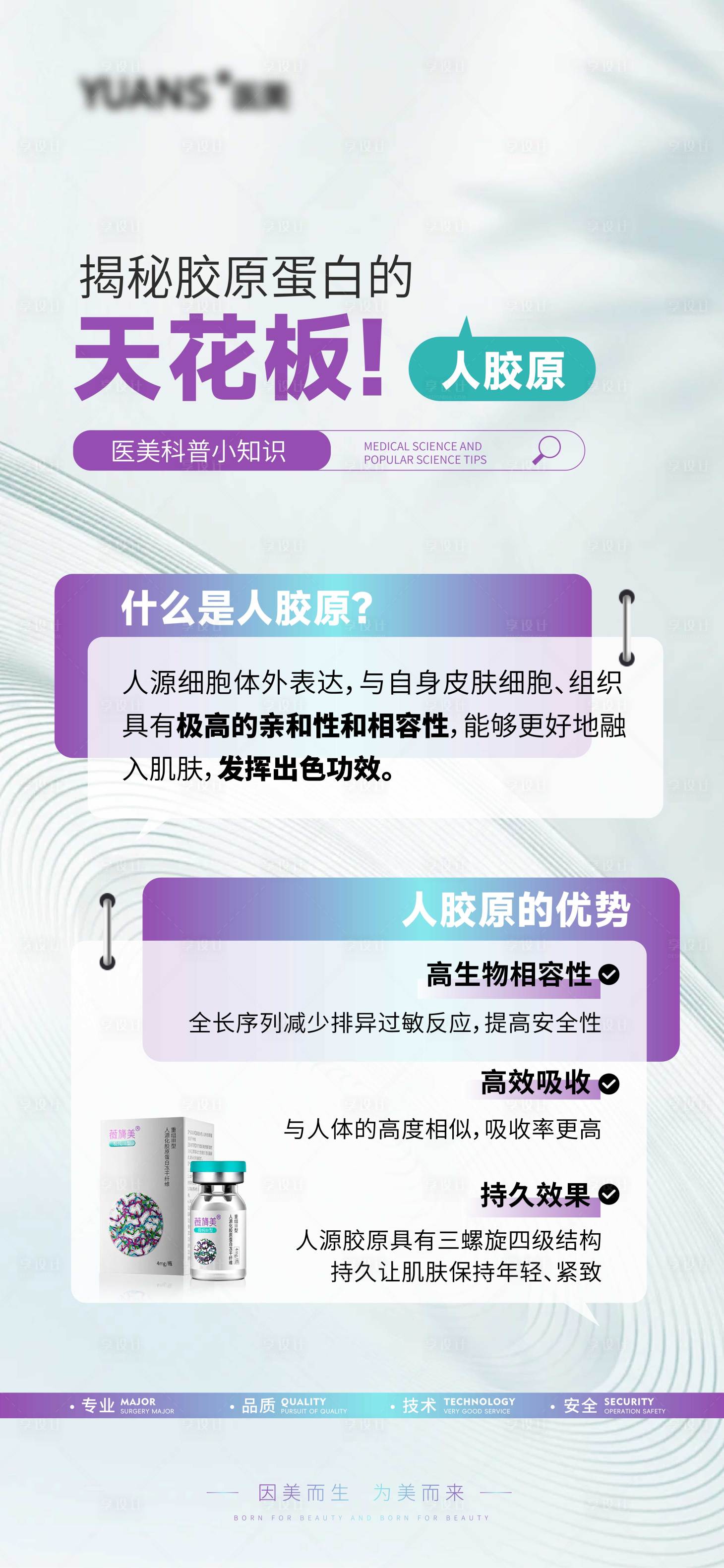 源文件下载【享设计】搜索编号：98400027116179286【医美人胶原科普】