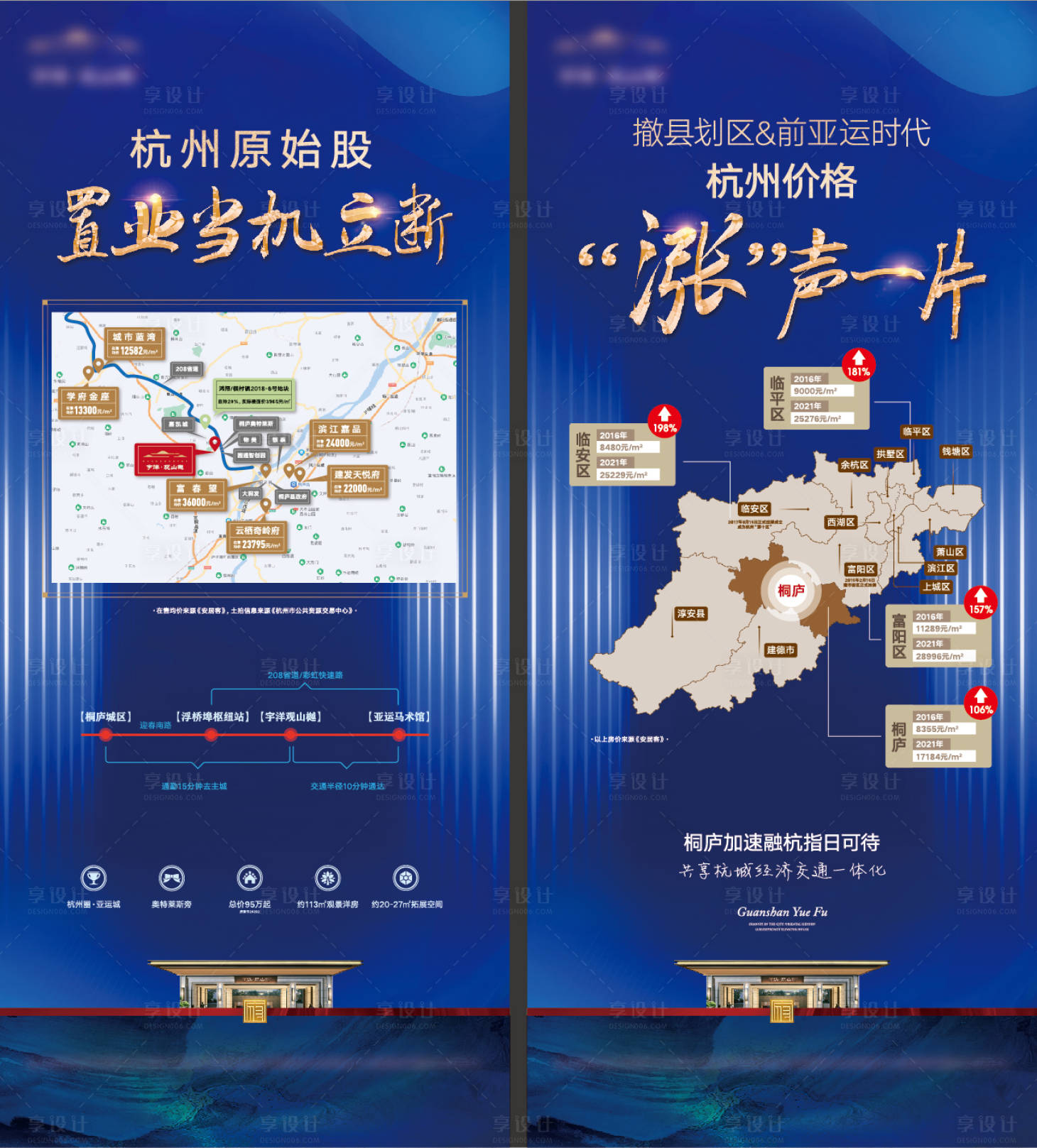 源文件下載【享設計】搜索編號：32790027489591367【桐廬地產地價售價一覽展架】