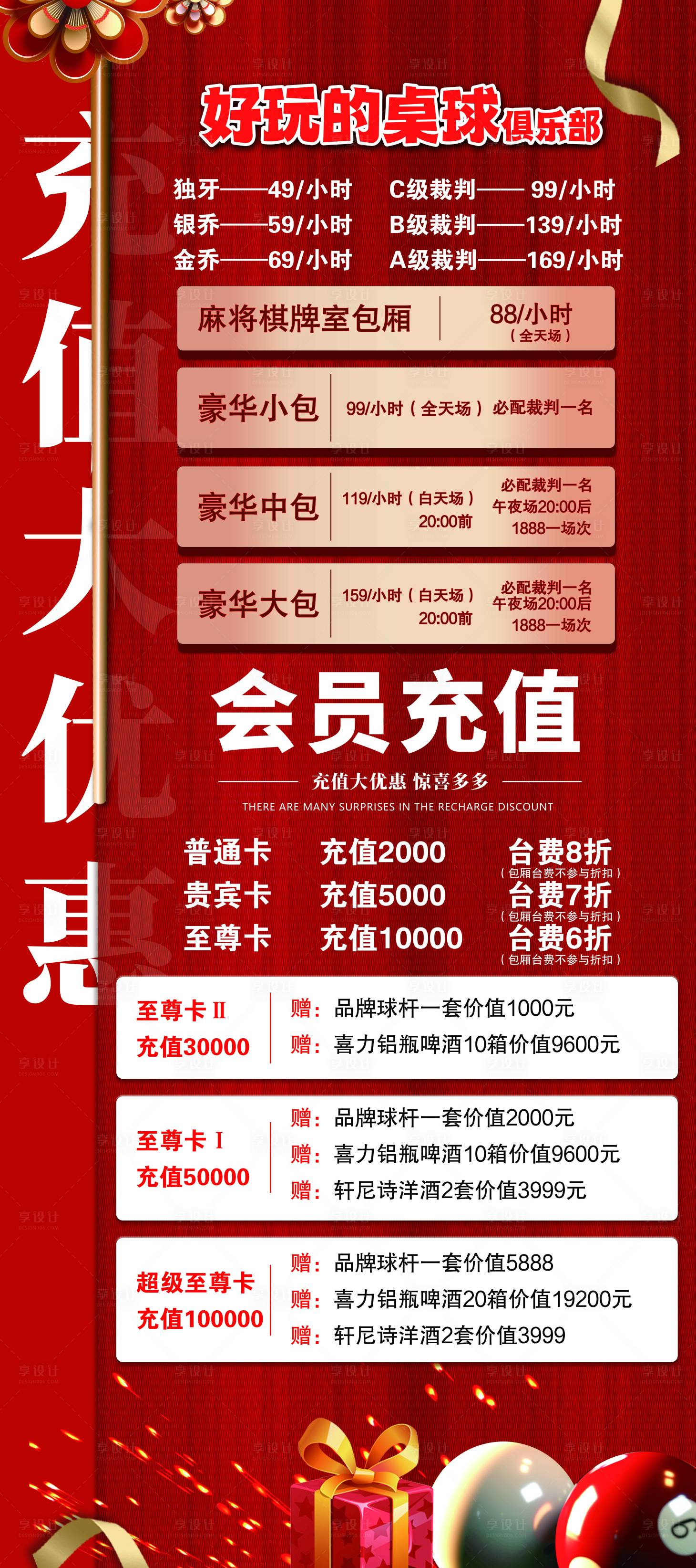 源文件下载【享设计】搜索编号：99140027471264570【台球桌球会员充值】