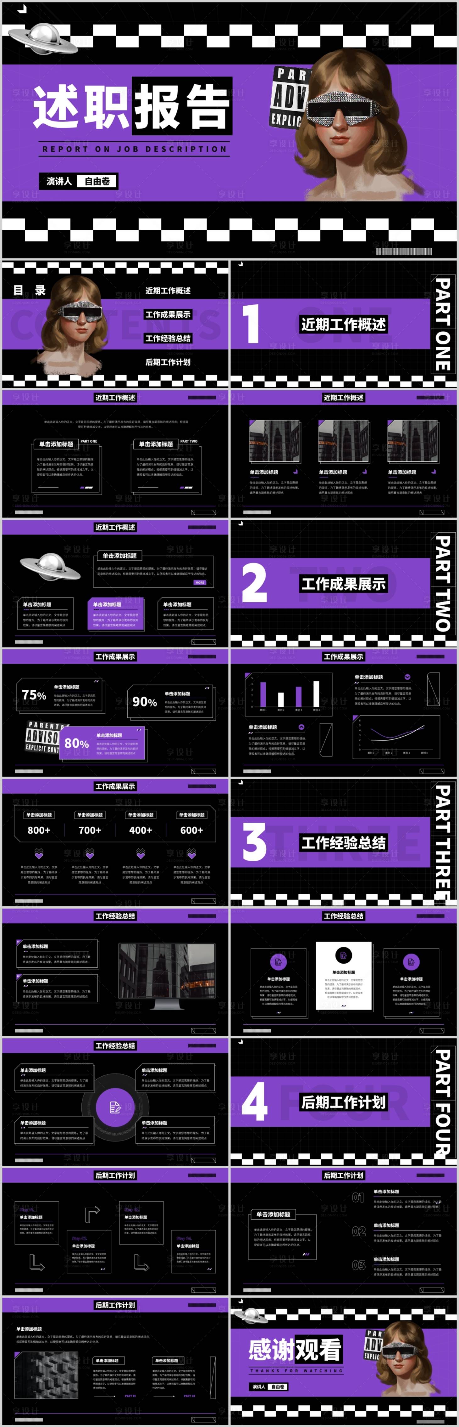 源文件下载【享设计】搜索编号：58870027282366602【述职报告PPT】