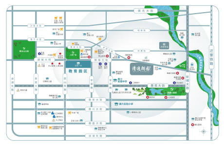 源文件下载【地产区位图海报】编号：13080027328441221