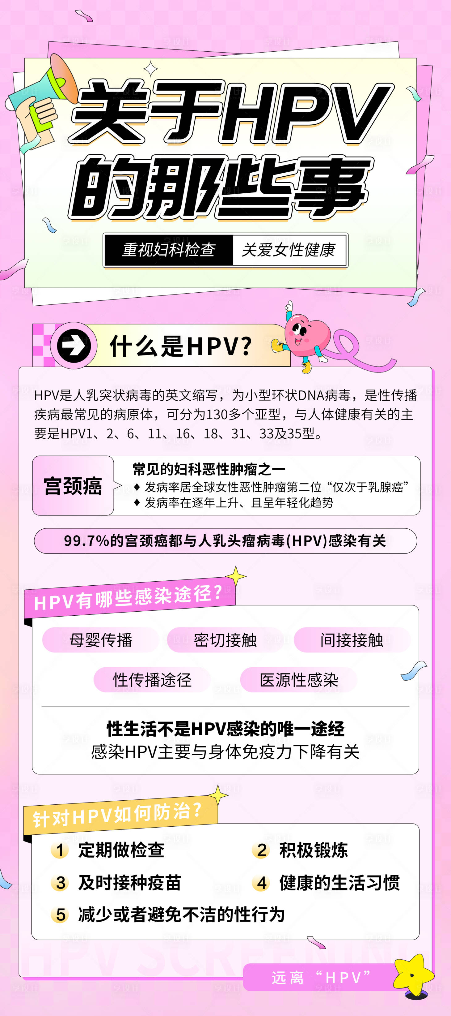 源文件下載【享設計】搜索編號：45630027575248798【女性私護hpv海報】