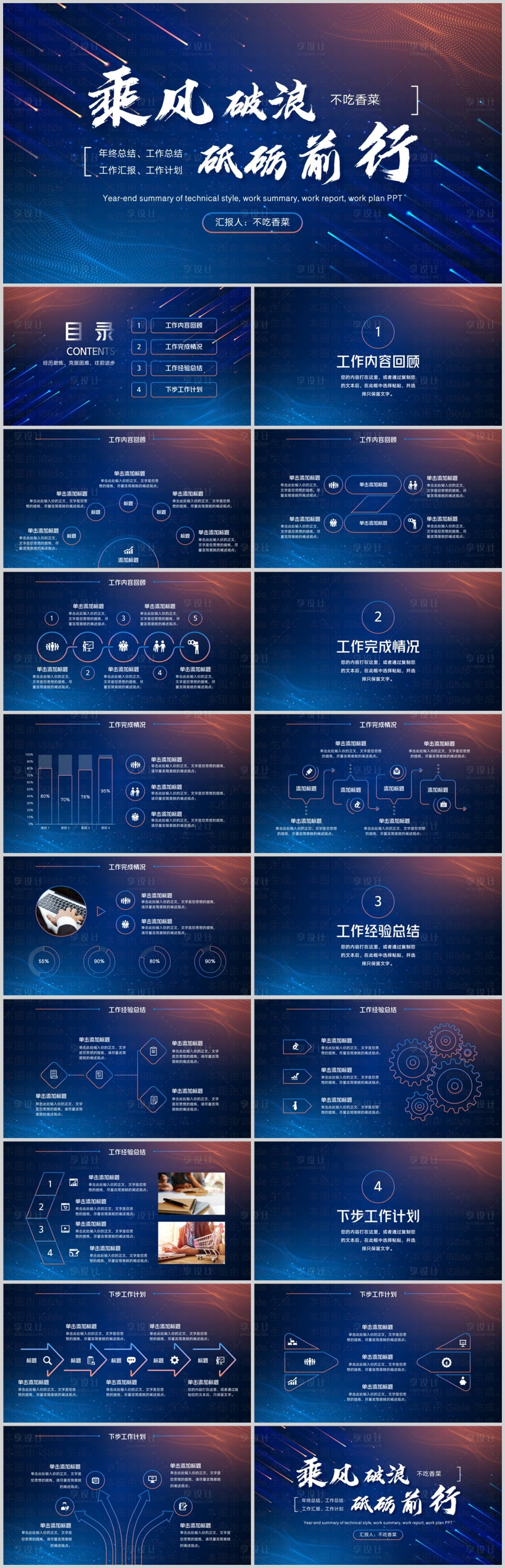 源文件下载【乘风破浪工作总结汇报PPT】编号：26590027318199030