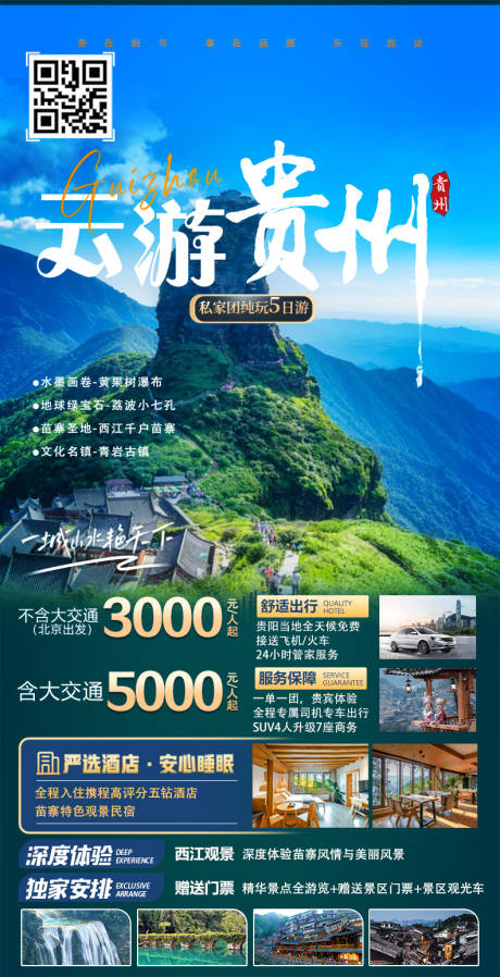 源文件下载【云游贵州旅游海报】编号：37630027290839684