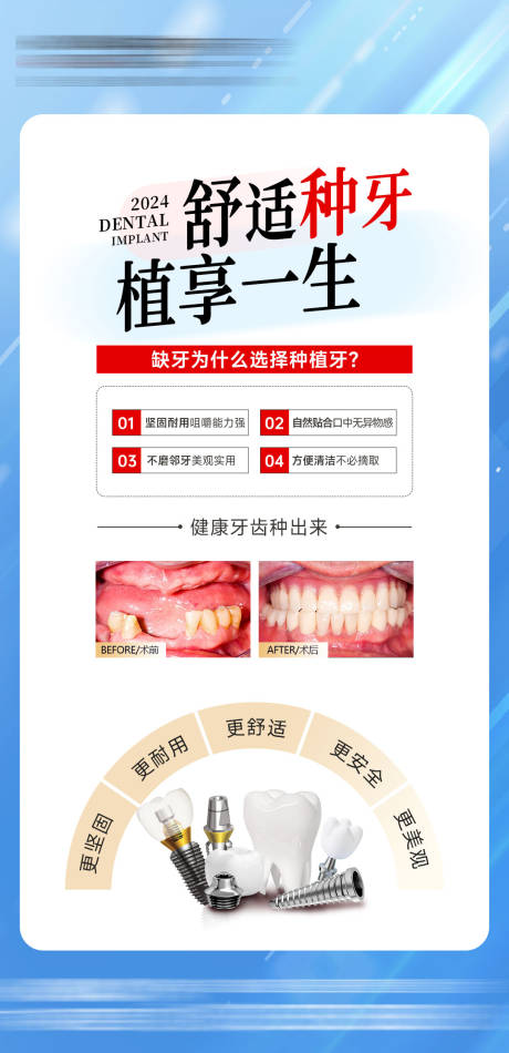 源文件下载【种植牙品牌海报】编号：77170027254386581