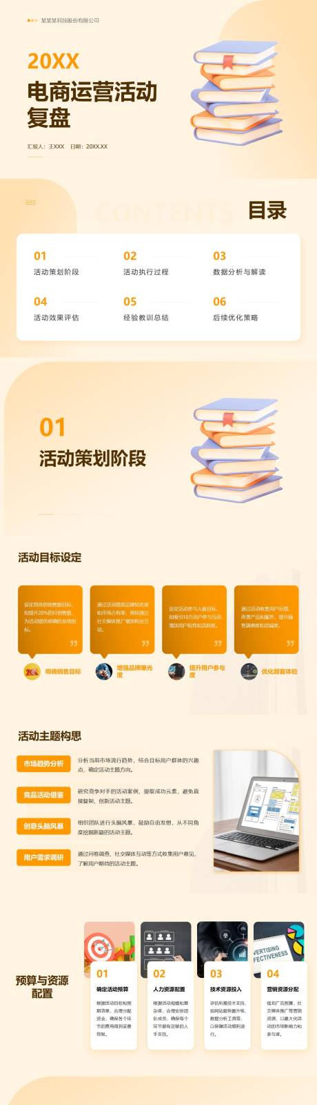 源文件下载【电商运营活动复盘PPT】编号：72380027120881636