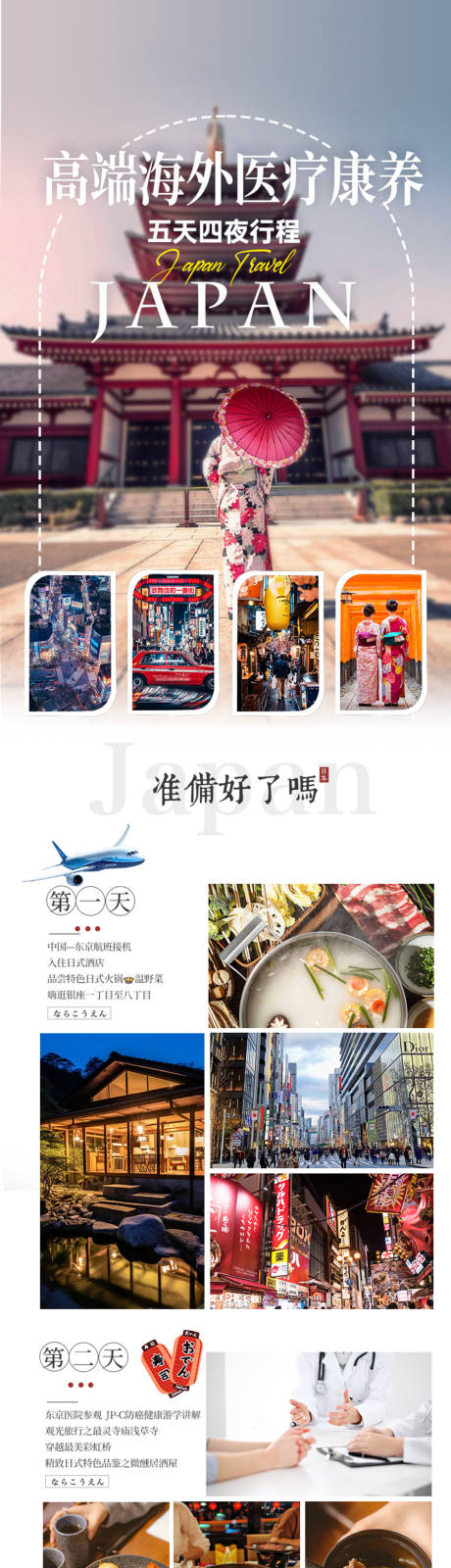 源文件下载【享设计】搜索编号：18110027390203861【日本海外医疗行程长图】