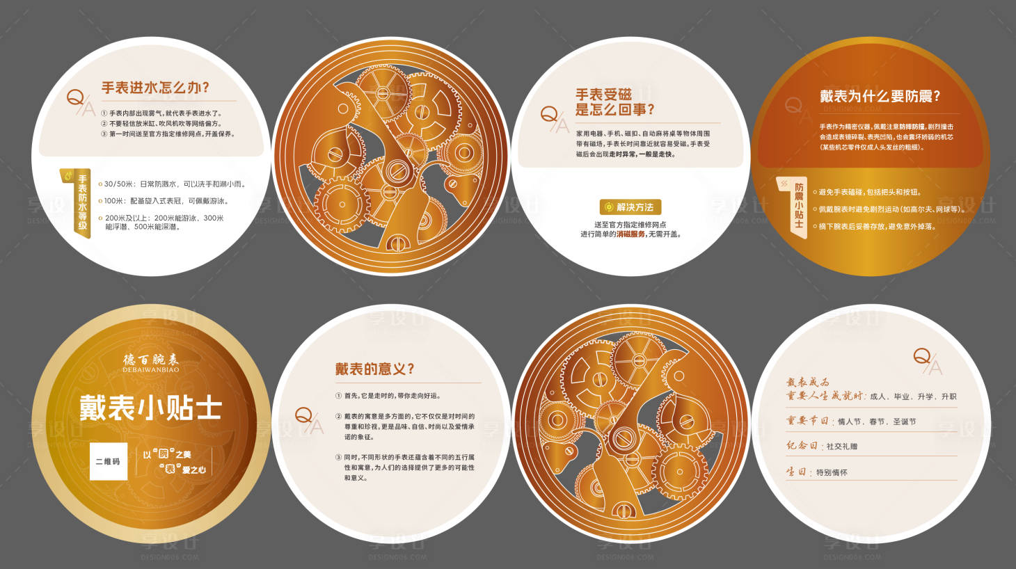 源文件下載【享設計】搜索編號：83490027258323307【手表說明書四折頁】