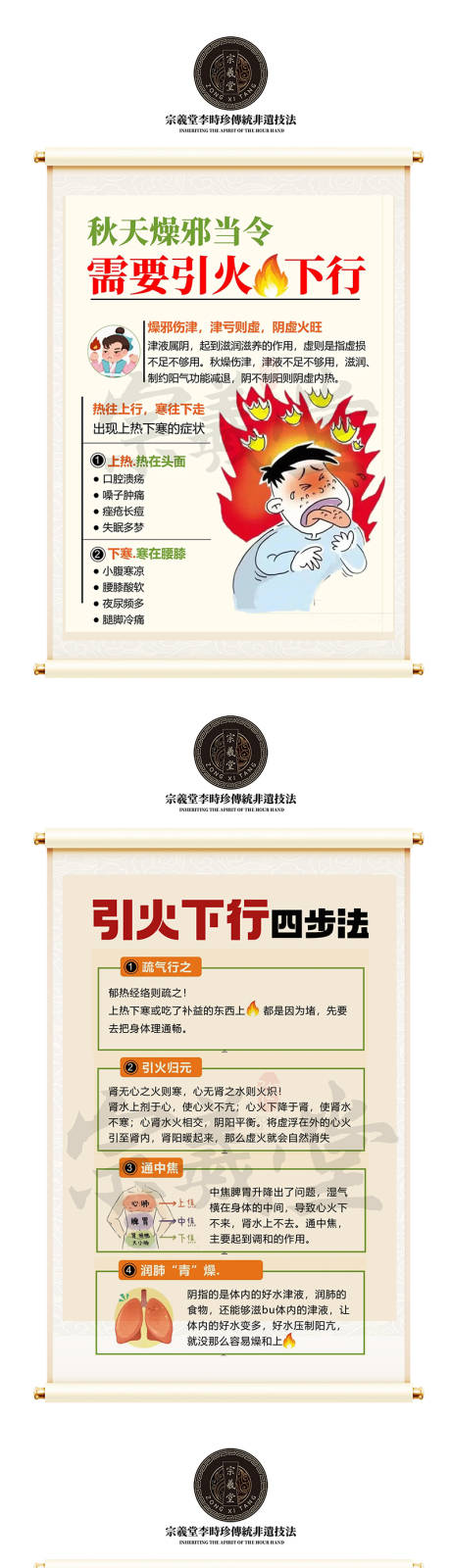 中医秋季燥邪知识海报