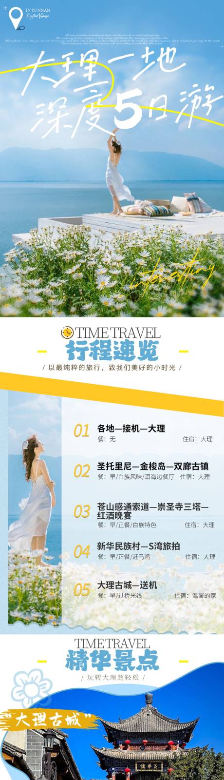 大理5日游活动电商详情页