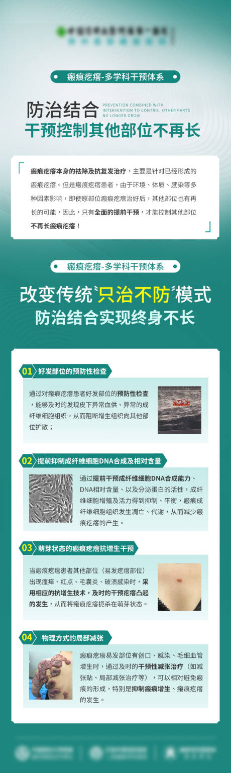瘢痕防治海报长图