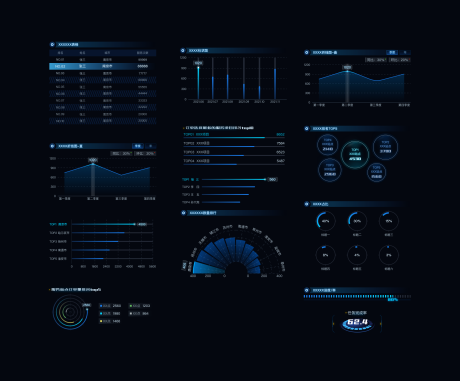 源文件下载【大屏图表UI设计】编号：50560027971964852