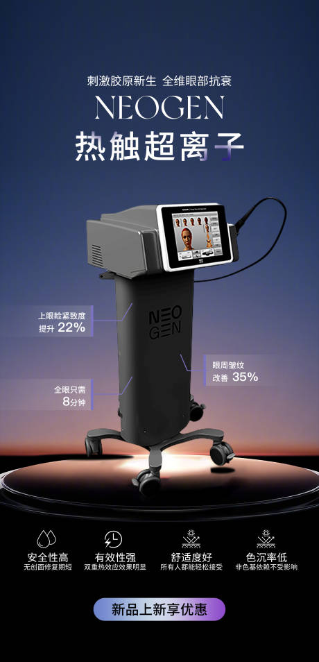 源文件下载【享设计】搜索编号：39670028012742850【医美仪器上新活动排版海报】