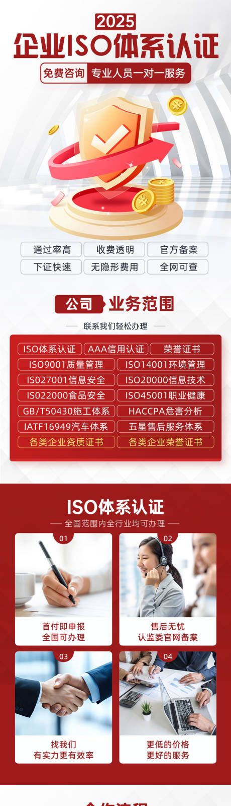 源文件下載【享設計】搜索編號：99120028036048688【企業(yè)ISO認證落地頁長圖海報】