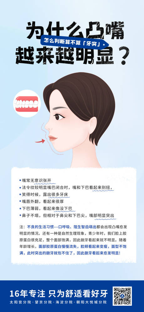 凸嘴知识科普海报