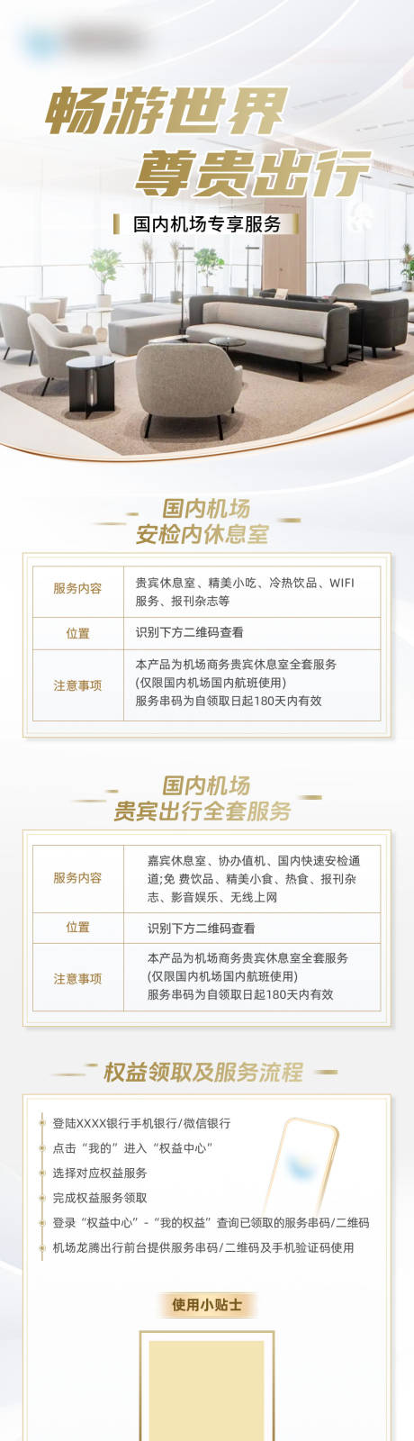 源文件下載【白金色會員機場專屬服務長圖】編號：24040027728602689