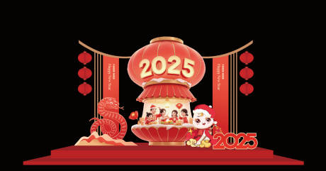 源文件下载【蛇年新年DP点打卡美陈】编号：65400028110203486