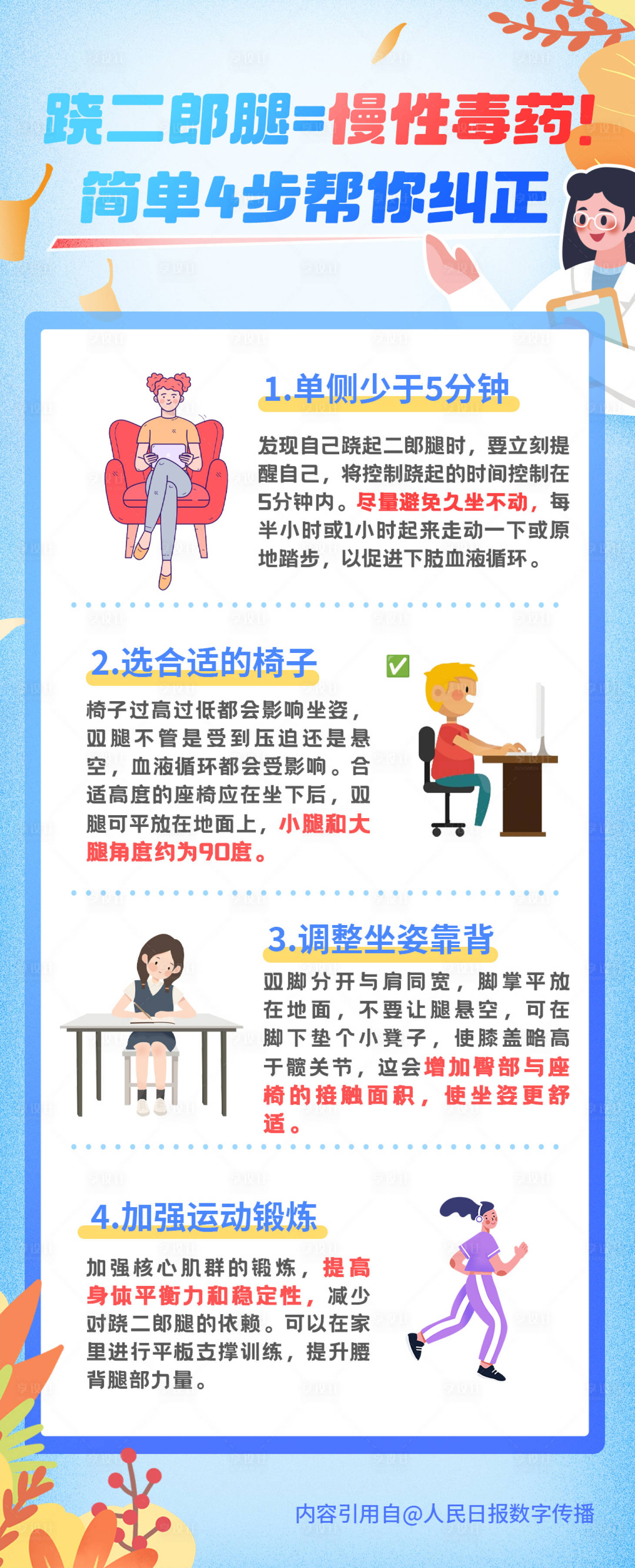 源文件下载【享设计】搜索编号：33240027791037421【身体知识科普长图 】