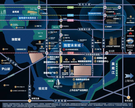 源文件下載【享設計】搜索編號：44150027749577495【地產區位圖深色】