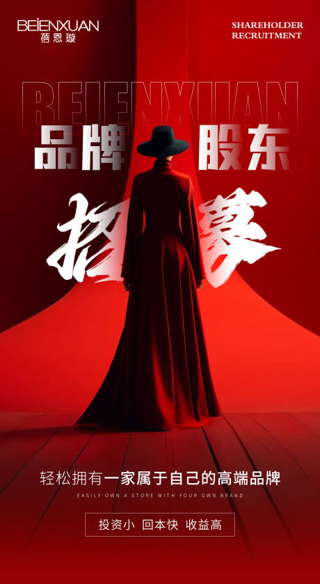 源文件下載【享設計】搜索編號：68840028112674604【醫美美業股東招募海報】