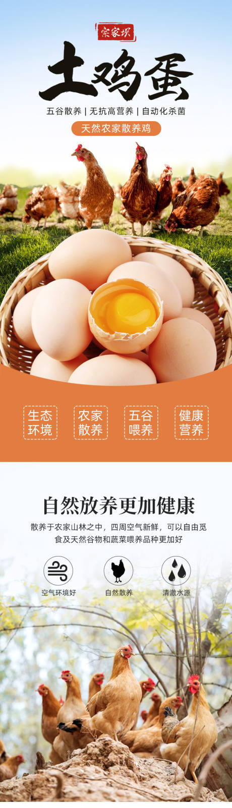 土鸡蛋促销电商详情页