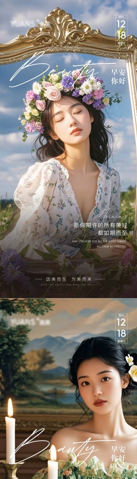 源文件下载【医美早安图海报】编号：96770027893241569