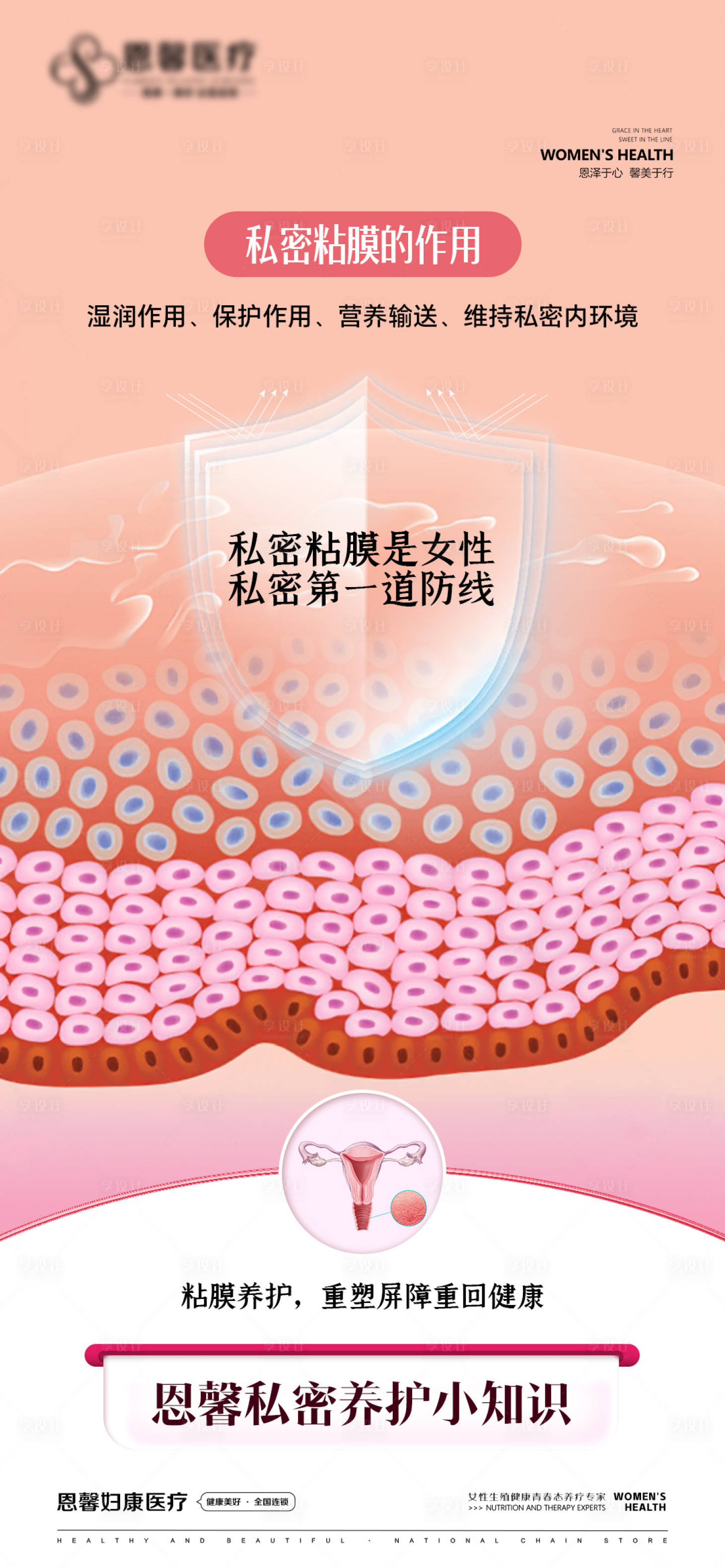 源文件下载【享设计】搜索编号：30760027615386838【医美私密粘膜养护宣传海报】