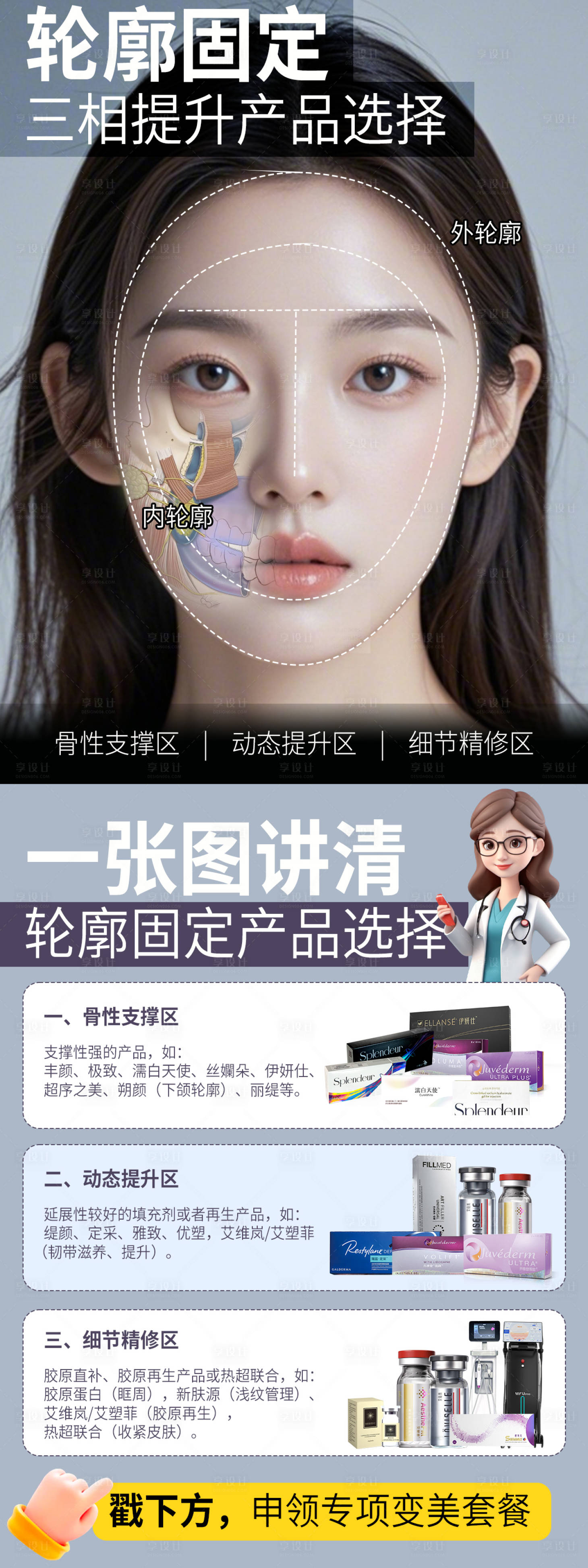 源文件下载【医美轮廓固定海报】编号：94160027921182062