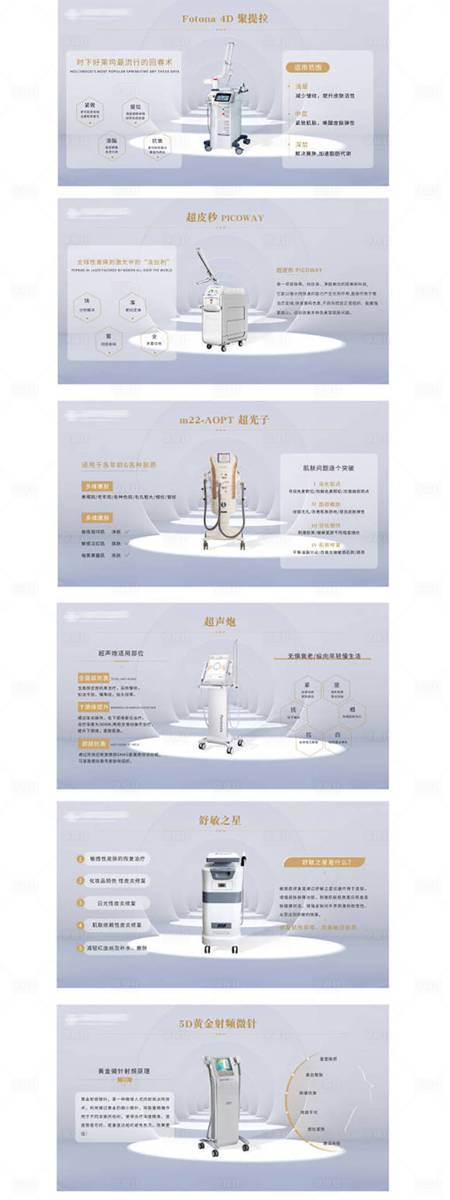 源文件下载【享设计】搜索编号：30530027695058261【医美仪器科普系列海报展板】