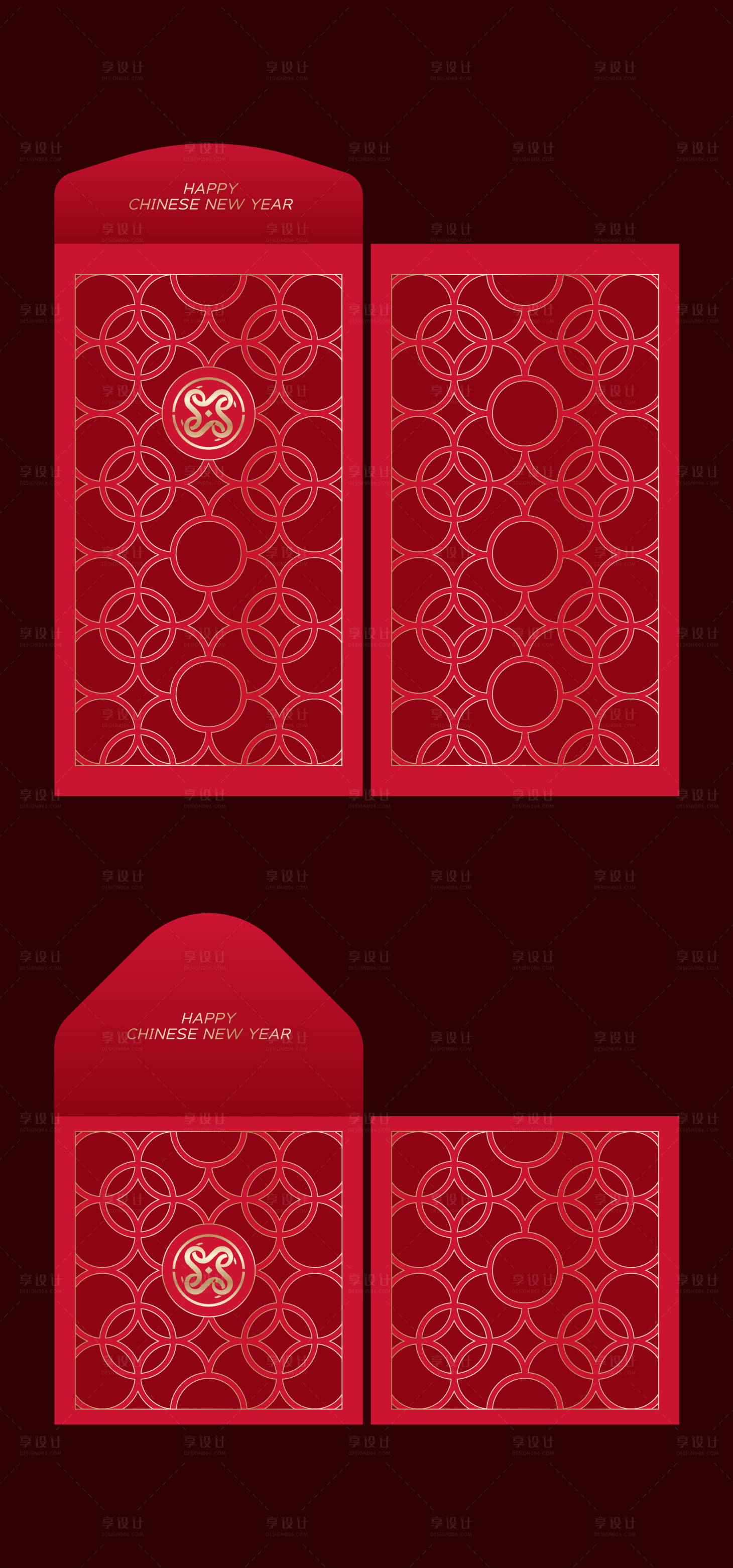 源文件下載【享設計】搜索編號：79730028182256050【新年紅金系列紅包】