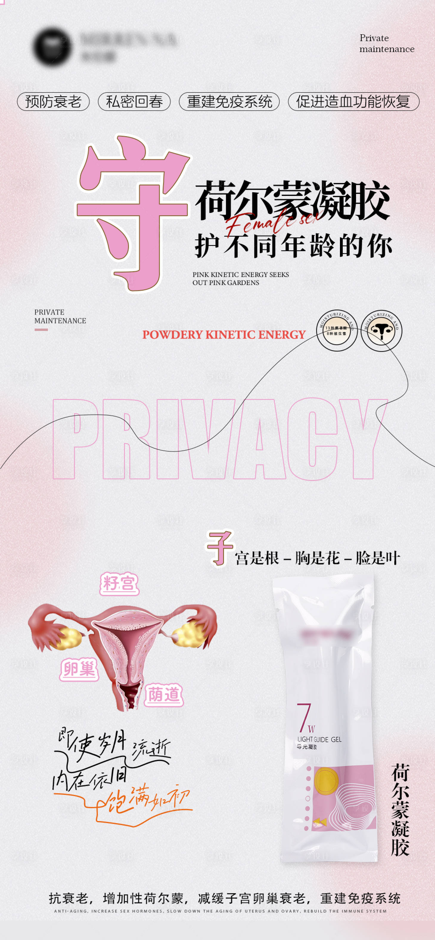 源文件下载【享设计】搜索编号：62800028178363338【美业私密产品宣传海报】