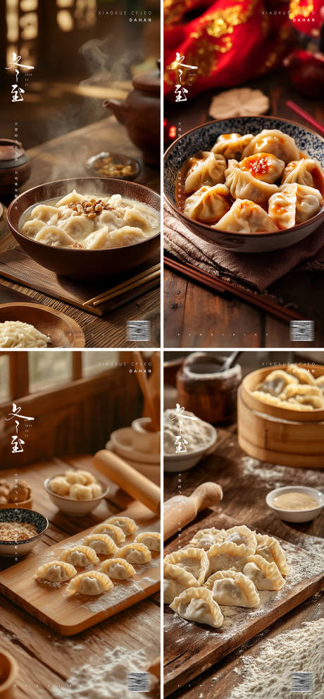 源文件下载【享设计】搜索编号：93360027763261410【冬至包饺海报】