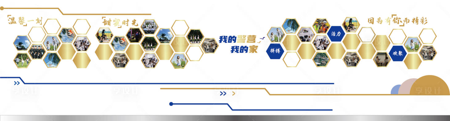 源文件下载【享设计】搜索编号：27480027726605387【警营文化墙】