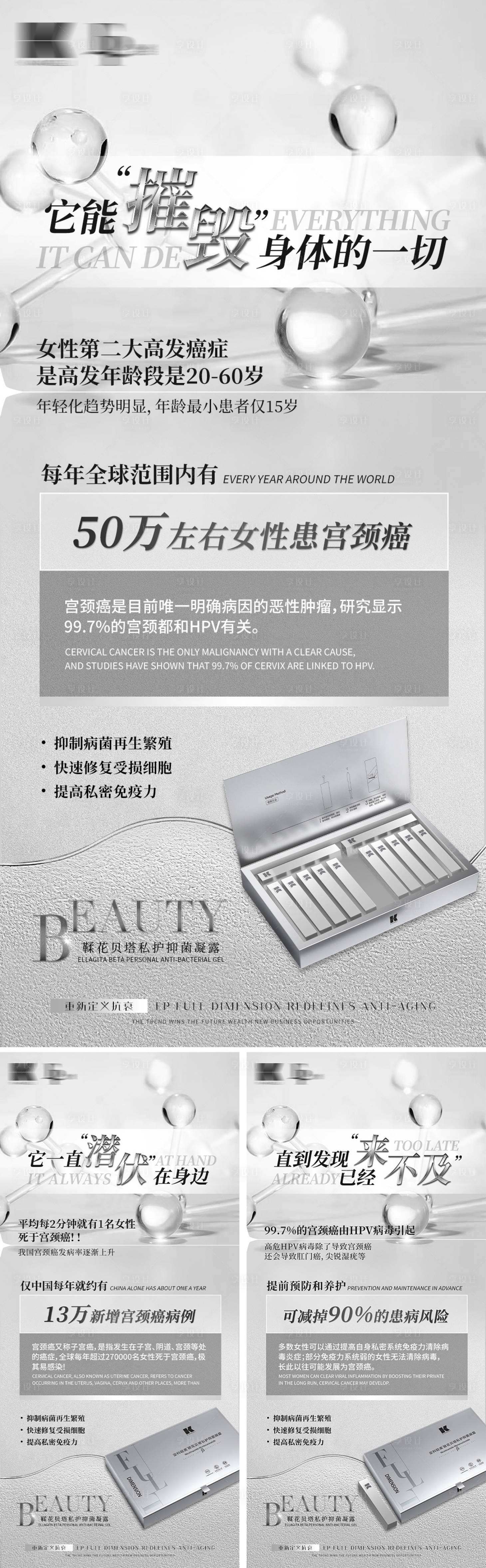 源文件下載【享設(shè)計(jì)】搜索編號(hào)：38440027798204127【醫(yī)美抗衰私密產(chǎn)品介紹科普海報(bào)】