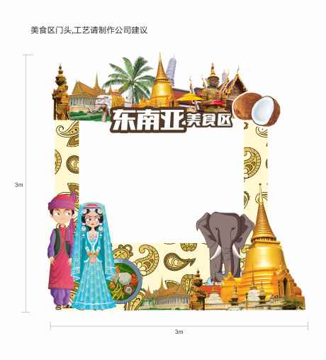 东南亚美食门头