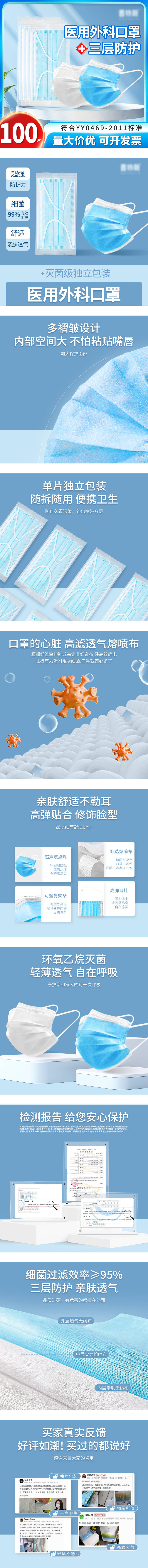 源文件下载【享设计】搜索编号：94140027782519319【医用外科口罩主图设计】