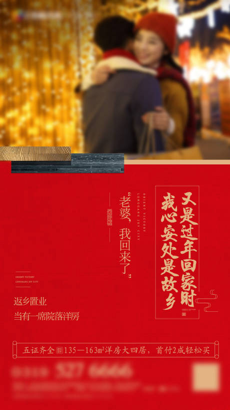 返乡置业海报