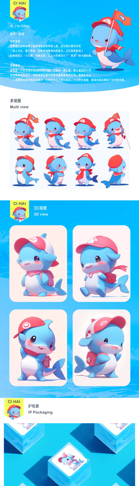 源文件下载【享设计】搜索编号：63500027654108750【海豚品牌形象卡通形象设计】