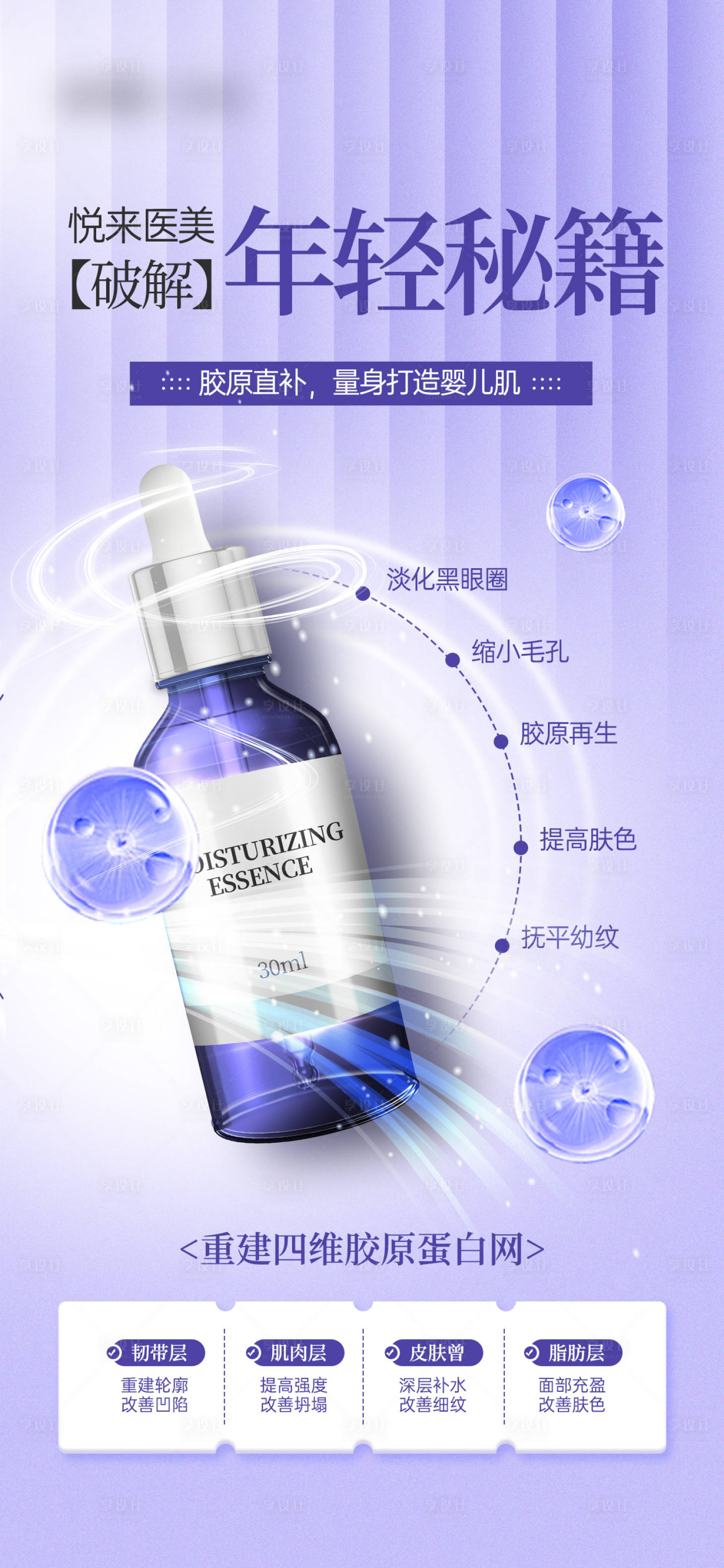 源文件下载【享设计】搜索编号：58270027964866970【医美产品介绍营销活动宣传海报】