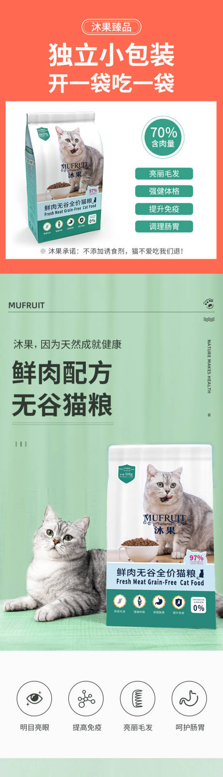 源文件下载【电商详情页猫粮详情设计】编号：84630028095967074