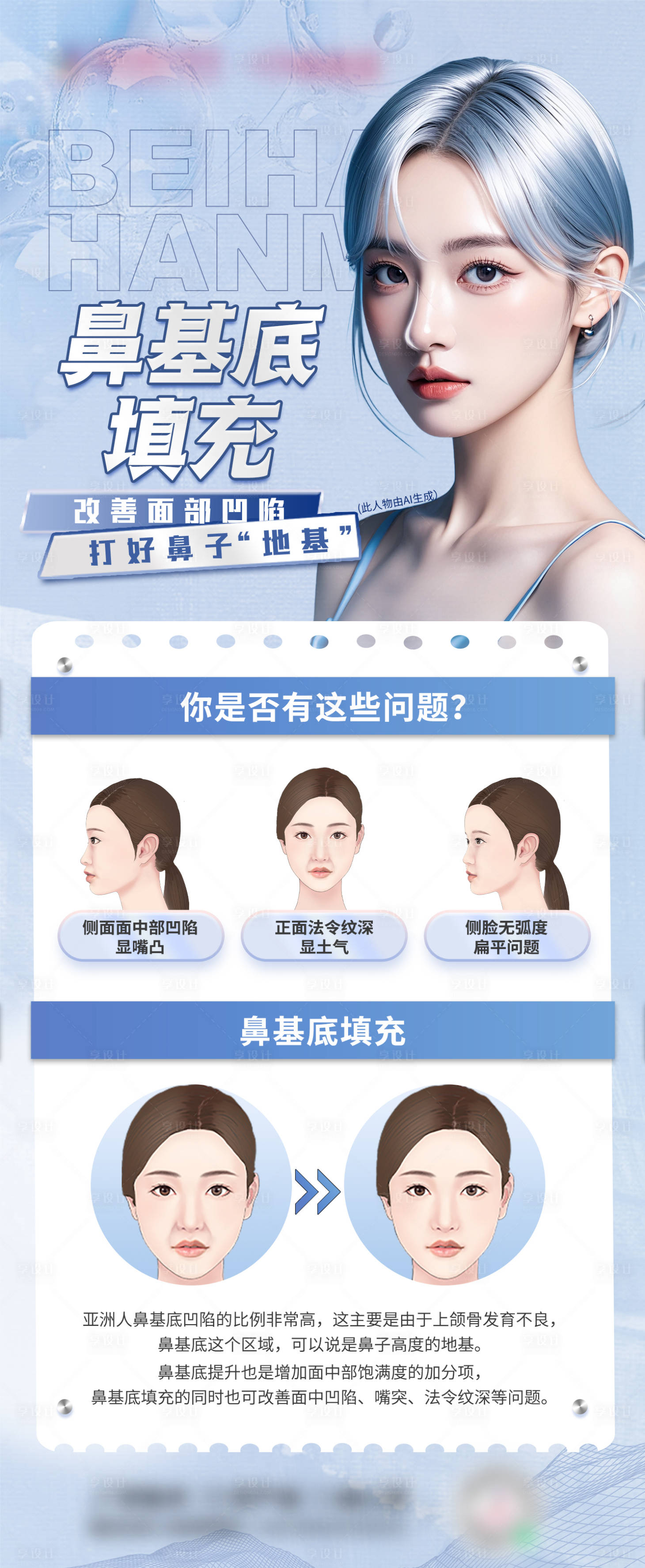 源文件下載【享設計】搜索編號：38380027863441294【鼻基底填充科普】