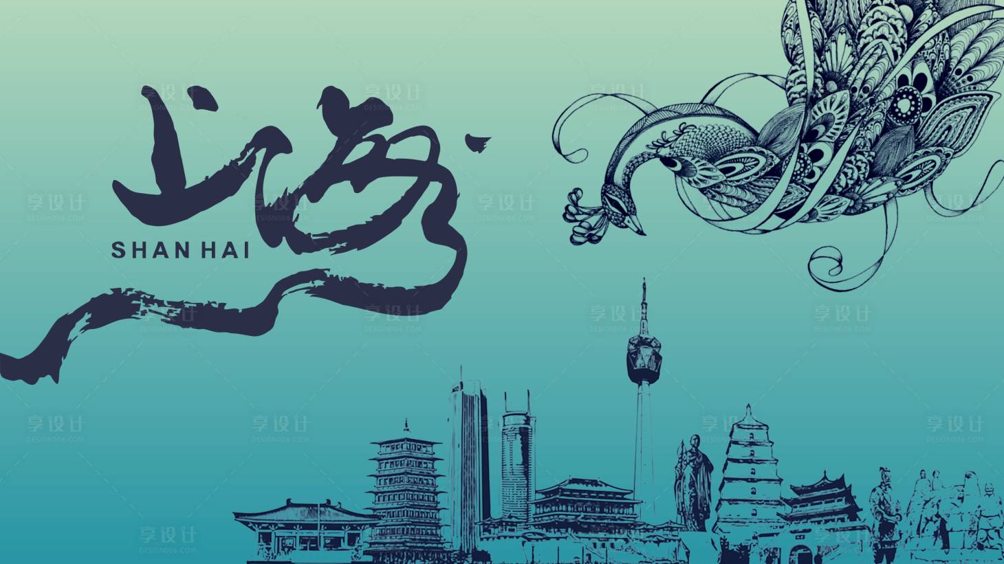 源文件下載【享設計】搜索編號：76550027862904866【房地產樓盤建筑線稿主畫面設計】