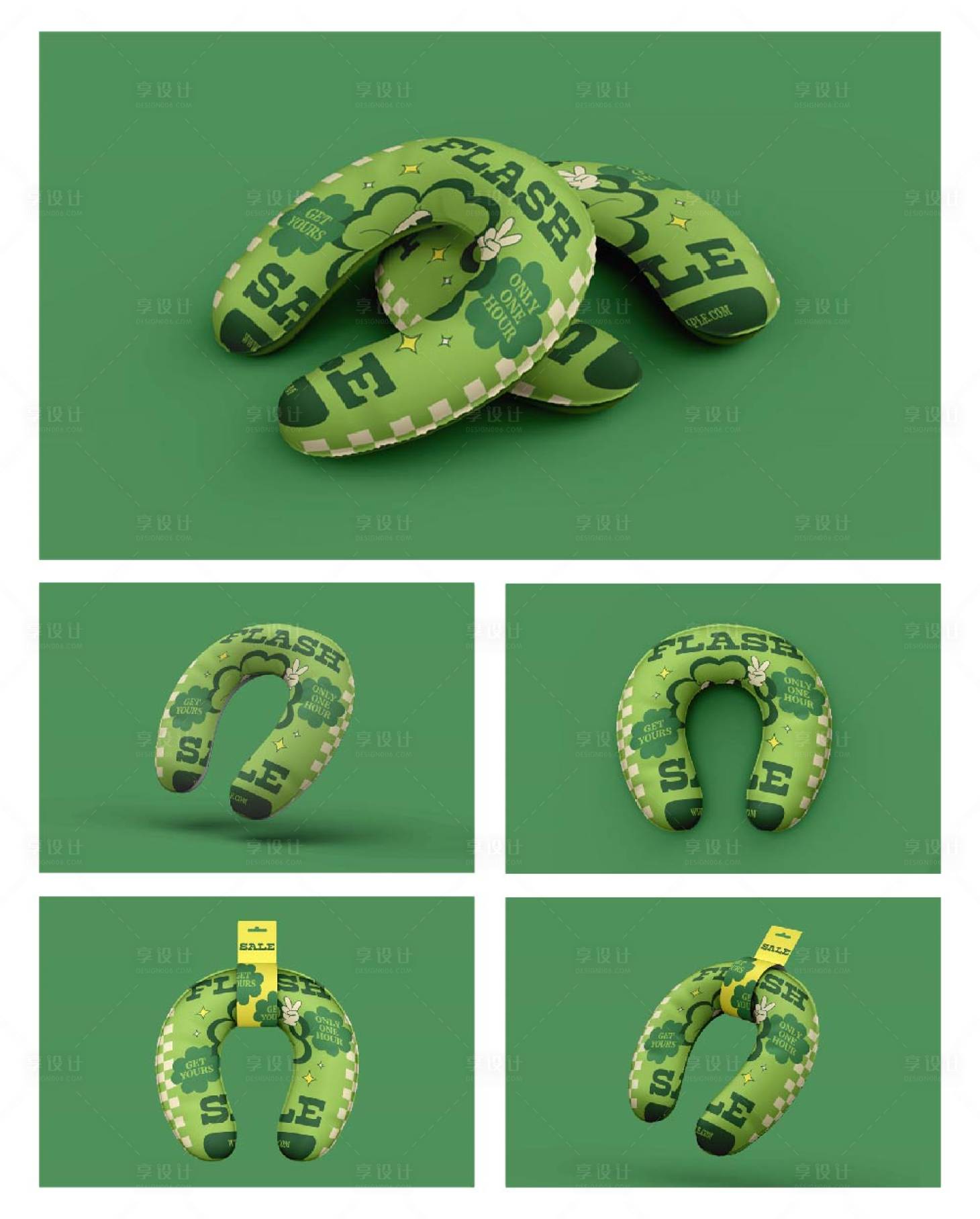 源文件下载【享设计】搜索编号：57480028098991167【U型枕头设计样机】