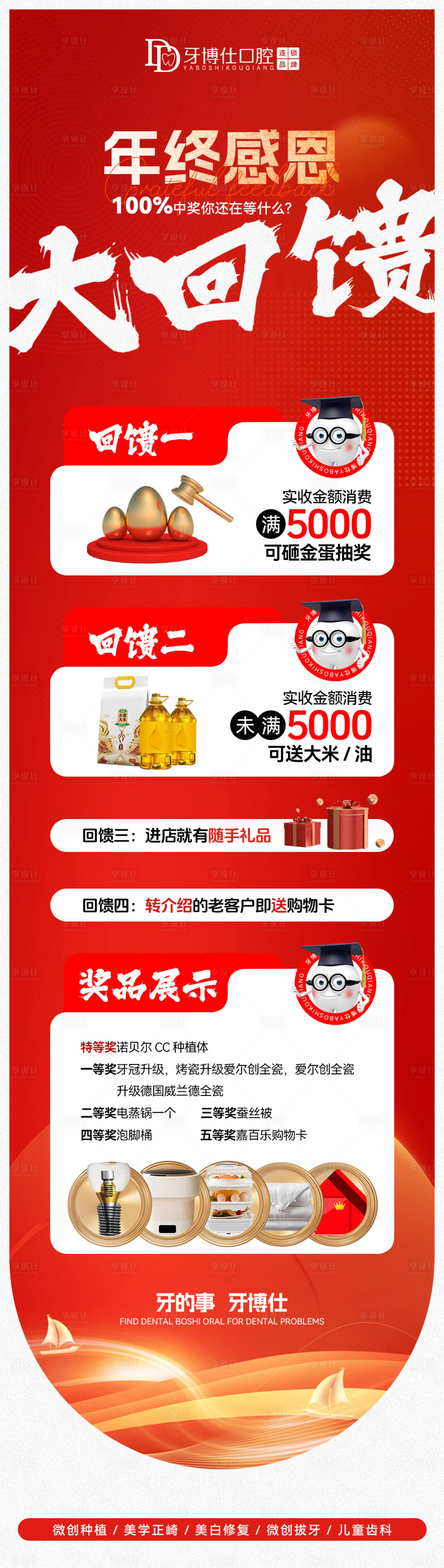 源文件下載【享設計】搜索編號：65310028010457826【口腔年終感恩大回饋長圖海報】