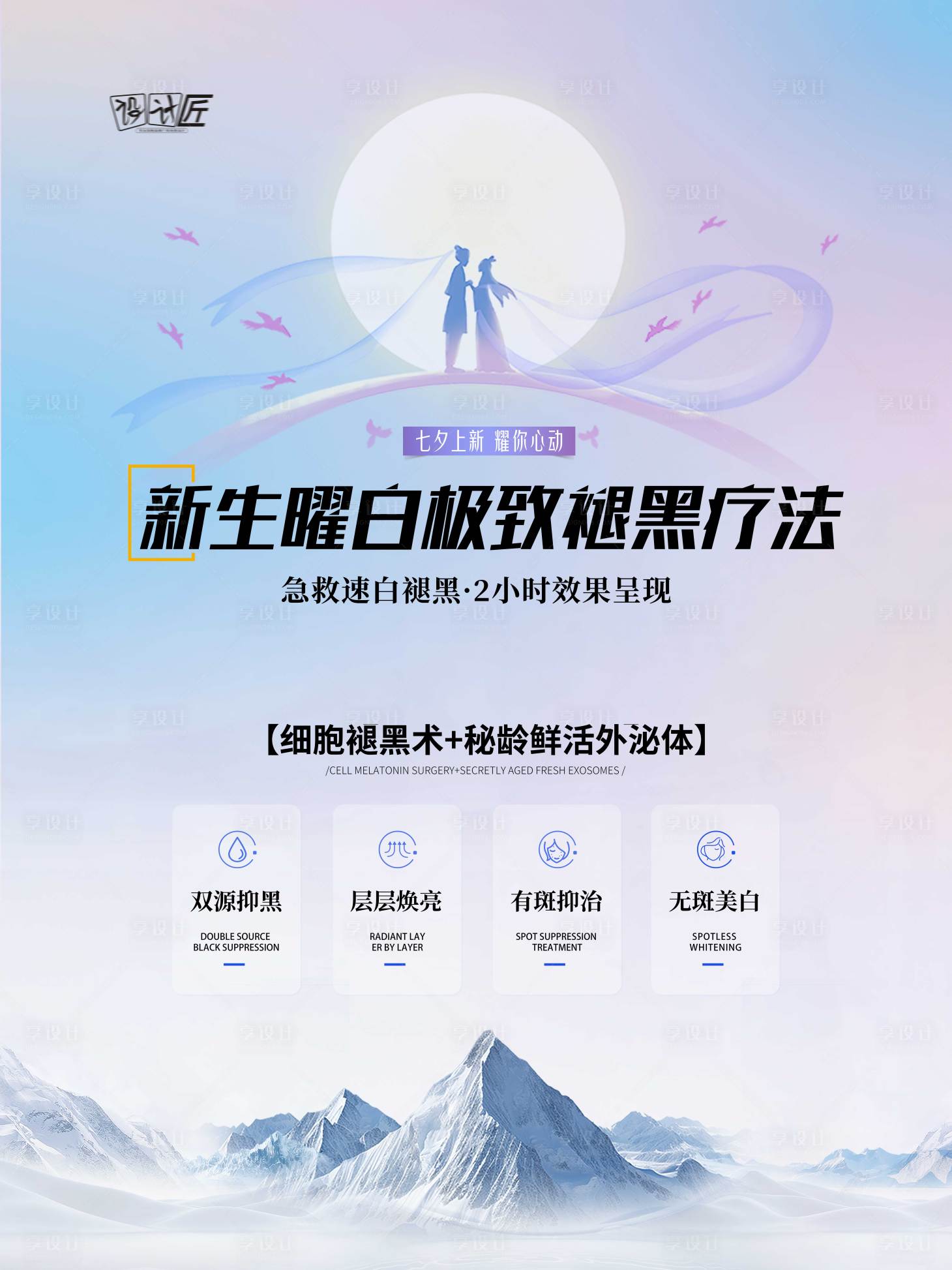 源文件下載【享設(shè)計】搜索編號：70350027819185837【醫(yī)美活動體驗卡項海報】