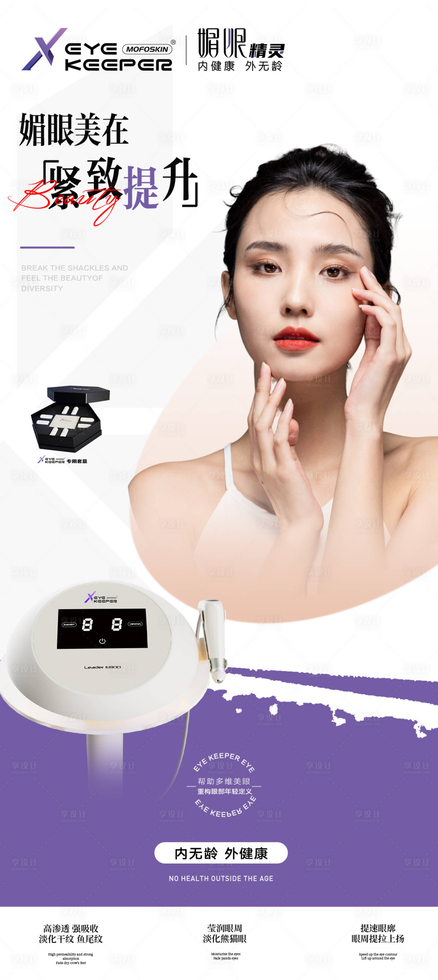 源文件下載【享設計】搜索編號：71990027947382169【醫美儀器創意海報】