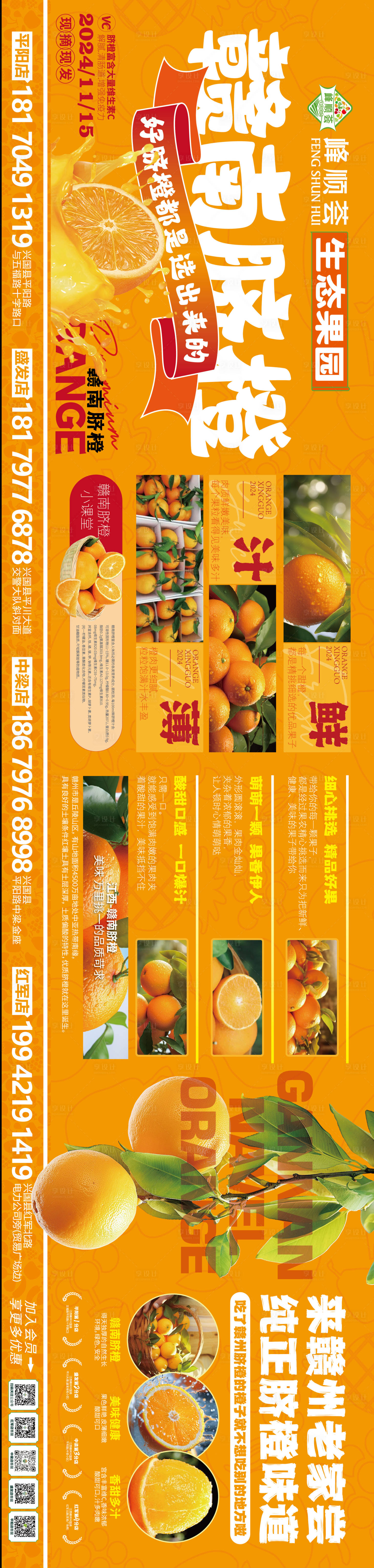 源文件下載【享設(shè)計】搜索編號：81460027791784423【贛南臍橙生態(tài)水果】