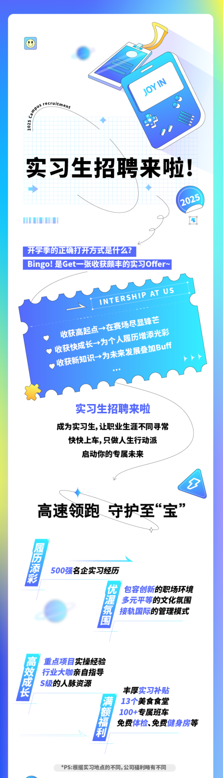 源文件下载【实习生招聘长图文专题设计】编号：71710028015334092