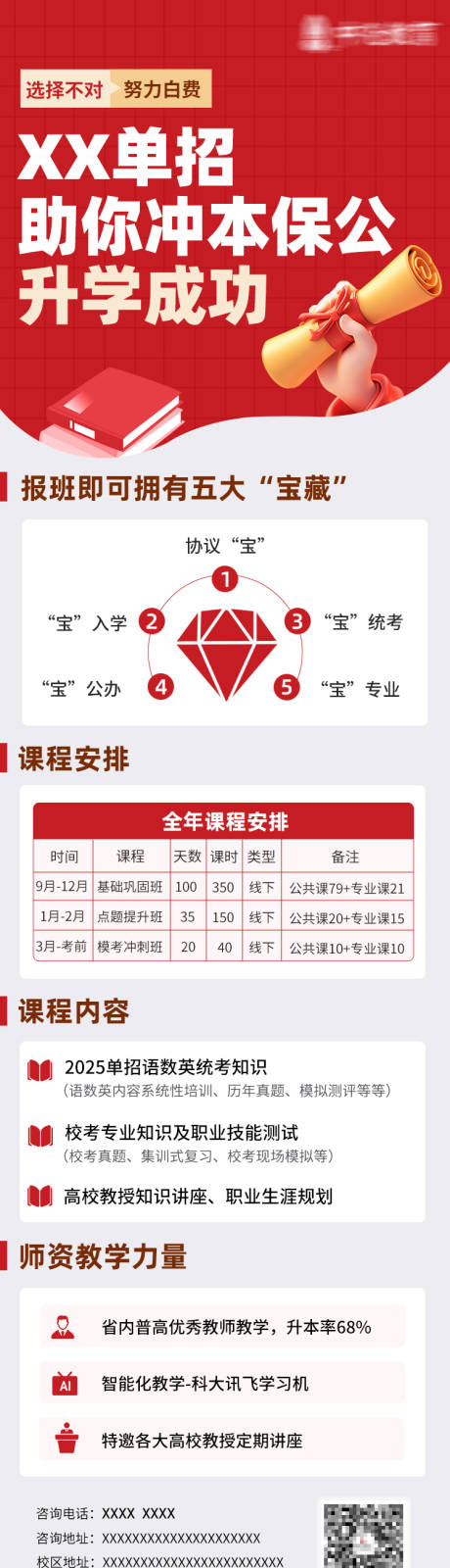 源文件下载【升学教育报班课程海报】编号：45670027887679107